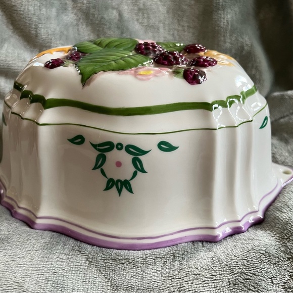 Vintage Franklin Mint Le Cordon Bleu RASPBERRIES‎ Wall Decor Jello Mold 1986 - Picture 3 of 3